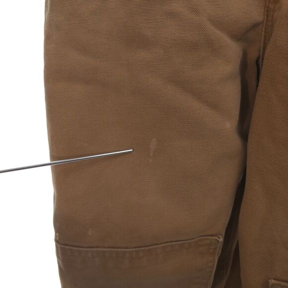 VTG Carhartt Mens 54x30 ? No Size Tag Brown Duck Canvas Bib Overall Double Knee - Picture 8 of 16